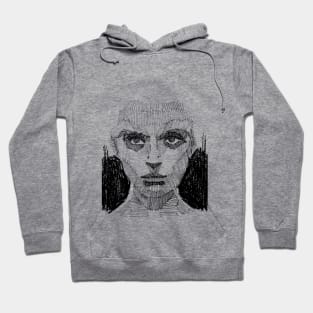 Woman Line Face Hoodie